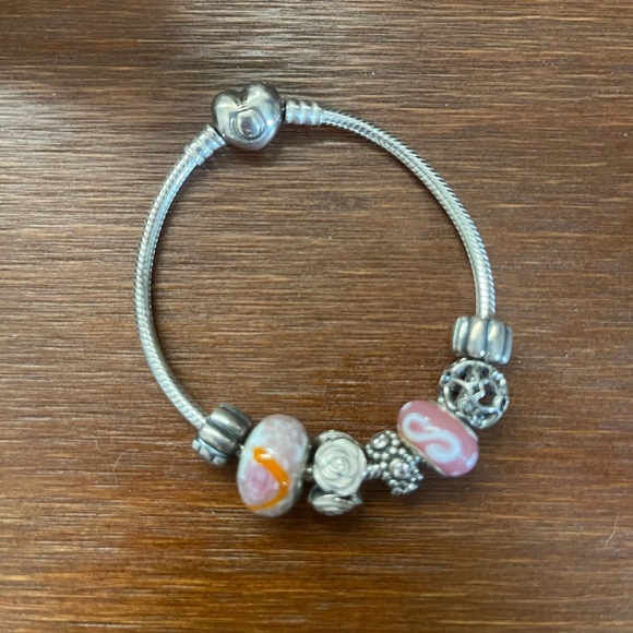 Authentic Pandora Charm Bracelet - Picture 1 of 3